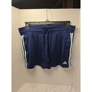 Adidas Climacool Workout Shorts Navy Blue Spandex Blend‎ Womens Size Large L